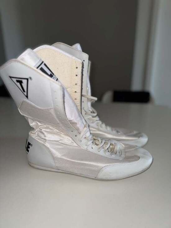 Title Boxing White Hi-Top Boxing Shoes Size 13 main image 6